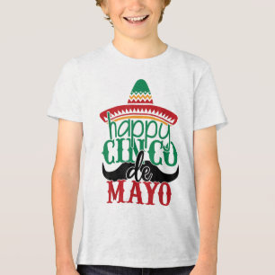 ハッピーシンコデマヨフィエスタメキシコパーティー5 De Mayo トライブレンドＴシャツ