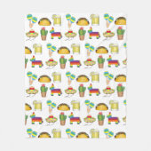 ハッピーシンコデマヨメキシカンフィエスタお祝い フリースブランケット (正面)