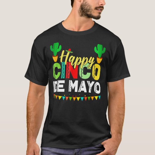 ハッピーシンコデマヨメキシカンフィエスタ5 De Mayo Tシャツ (正面)