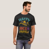 ハッピーシンコデマヨメキシコメキシコフィエスタシンコデ Tシャツ (正面フル)