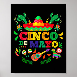 ハッピーシンコデマヨメンズウィメンズキッズ5 De Mayo Mexic ポスター