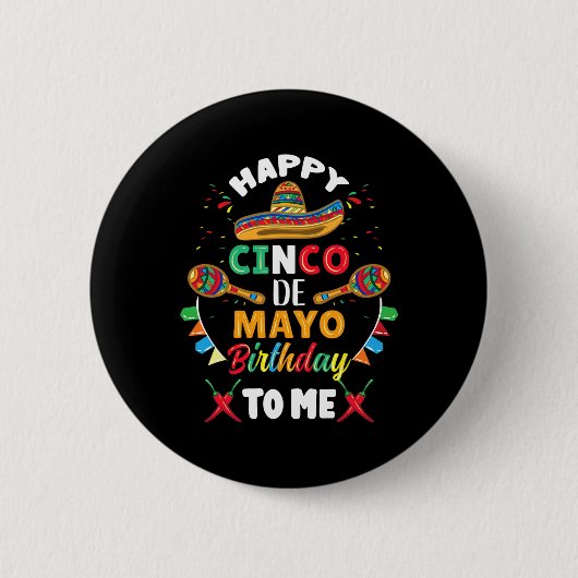 ハッピーシンコデマヨ誕生日トゥーミー 缶バッジ (正面)