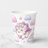 ハッピーシンプル恐竜ベビーシャワー 紙コップ (正面)