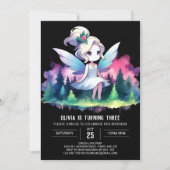 ハッピーシンプル誕生日 招待状 (正面)