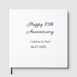 ハッピーシンプル10周年ミニマル結婚の名前 ゲストブック