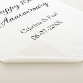 ハッピーシンプル10周年ミニマル結婚の名前 シェルパブランケット (3/4)