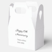ハッピーシンプル10周年ミニマル結婚の名前 フェイバーボックス (オープン)