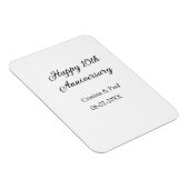 ハッピーシンプル10周年ミニマル結婚の名前 マグネット (右側)