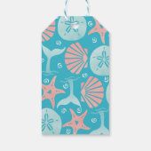 ハッピーシーショア |ビーチの季節クリスマス ギフトタグ (裏面)