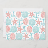 ハッピーシーショア |ビーチシーシェル海軍のクリスマス シーズンカード (裏面)