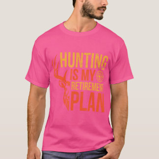 ハッピーシーズンデイミーハンターズ狩りは私の退職者 Tシャツ