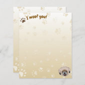 ハッピーシーズー（犬）津犬の恋人I Woof You Paws (正面/裏面)