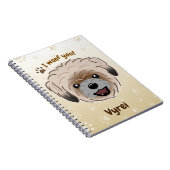 ハッピーシーズー（犬）津犬の恋人I Woof You Paws ノートブック (右側)