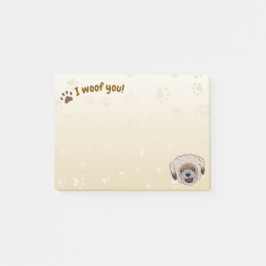 ハッピーシーズー（犬）津犬の恋人I Woof You Paws ポストイット