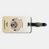 ハッピーシーズー（犬）津犬の恋人I Woof You Paws ラゲッジタグ (裏面横)