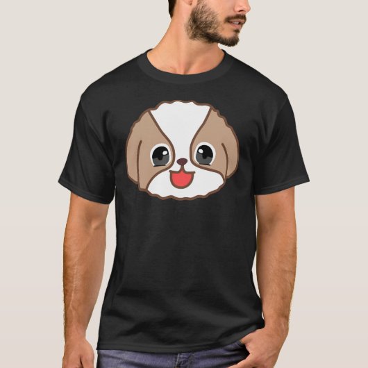 ハッピーシーズー(犬)Tzu Tシャツ (正面)