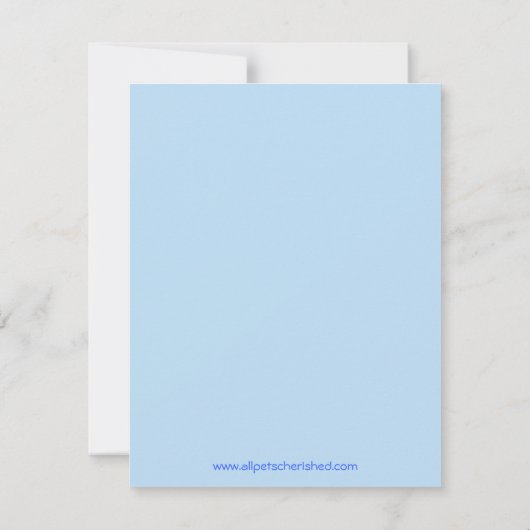 ハッピーシータートルブルーベビーシャワー招待状 招待状 (裏面)