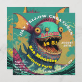 ハッピーシーモンスター 招待状 (正面/裏面)