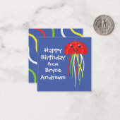 ハッピージェリパーソナライズされたゲギフト囲いカード ノートカード (正面/裏面インサイチュ)