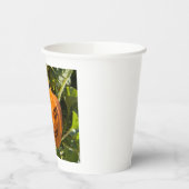 ハッピージャックオランタンパンプキン顔ハロウィーンガーデン 紙コップ (左)