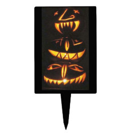 ハッピージャックオランタン顔ケーキトッパー ケーキピック