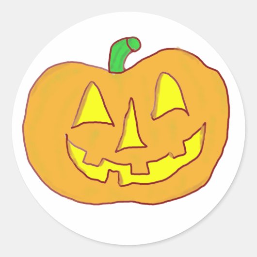 ハッピージャックオランタン ラウンドシール (正面)