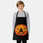 ハッピージャックO'ランタンハロウィーン エプロン (着用した状態)