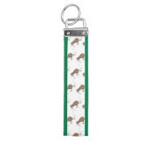 ハッピージャンプのキウイとボウタイ漫画デザイン リストバンドキーホルダー (鍵トップ)