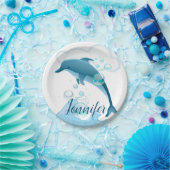 ハッピージャンプイルカ，泡を飛ばして ペーパープレート (パーティー)