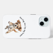 ハッピージャンプ犬アート – 新しい日のギフ前向きト Case-Mate iPhoneケース (裏面 (横))