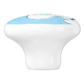 ハッピージャンプ・イルカと泡 セラミックノブ (側面)