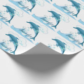 ハッピージャンプ・イルカと泡 ラッピングペーパー (角)