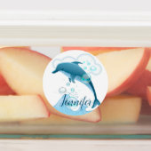 ハッピージャンプ・イルカと泡 ラベル (貼付)