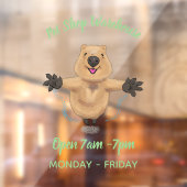 ハッピージャンプquokka漫画デザイン ウィンドウサイン (シート2)