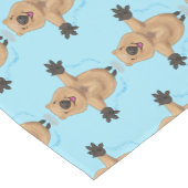 ハッピージャンプquokka漫画デザイン ショートテーブルランナー (コーナー)