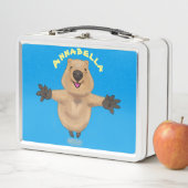 ハッピージャンプquokka漫画デザイン メタルランチボックス (インサイチュ)