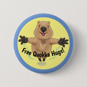ハッピージャンプquokka漫画ボタン 缶バッジ