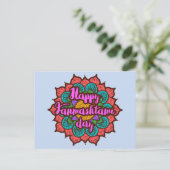 ハッピージャンマシュタミ招待状はがき インビテーションポストカード (スタンド正面)