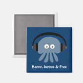 ハッピージョイフリーのクラゲ磁石 マグネット (正面/裏面)