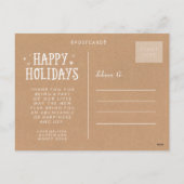 ハッピージョイホリデークリスマスフォトポストカード シーズンポストカード (裏面)