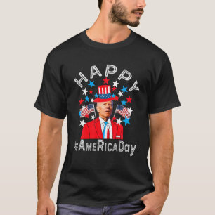 ハッピージョーバイデン氏7月4日の独立記念日 Tシャツ