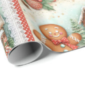 ハッピージンジャーブレッドマンジンジャーブレッドハウス ラッピングペーパー (ロールコーナー)