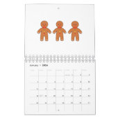 ハッピージンジャーブレッドマン カレンダー (1月 2026)