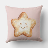 ハッピージンジャーブレッド女性のカーボーイクリスマス クッション (裏面)