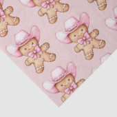 ハッピージンジャーブレッド女性のカーボーイクリスマス 薄葉紙 (詳細)