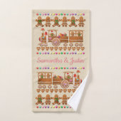 ハッピージンジャーブレッドCookie バスタオルセット (ハンドタオル)