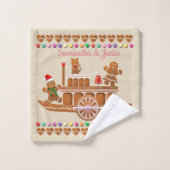 ハッピージンジャーブレッドCookie バスタオルセット (ウォッシュタオル)