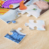 ハッピースおもしろいノーマンズメリークリスマスお祝い ジグソーパズル (側面)