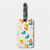 ハッピースイミングアヒルのパドリングIIパターン ラゲッジタグ (裏面縦)