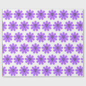 ハッピースウィート16パープルデイジー ラッピングペーパー (フラット)